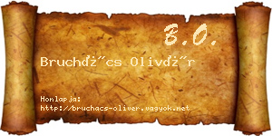 Bruchács Olivér névjegykártya